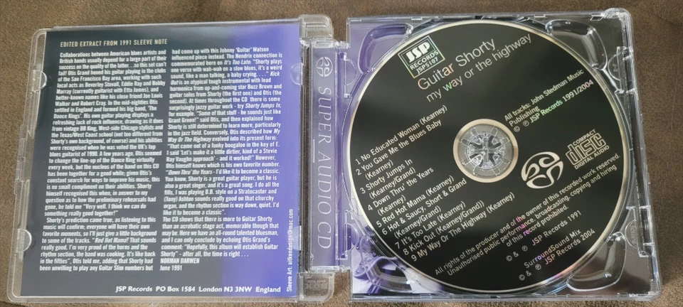 JÄGER & SAMMLER AKTION CDs ab € 10 GUITAR SHORTY - MY WAY OR THE HIGHWAY SACD - Bild 2 von 4