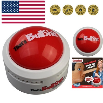 That s BS Button - Lights Up and Funny BS Sayings - Fun Prank & Gag Gift