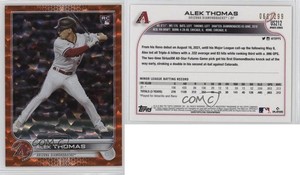 2022 Topps Update Orange Foil /299 Alek Thomas #US212 Rookie RC