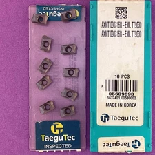 10pc  TaeguTec   AXMT 090316R-EML Carbide Milling Inserts TT9030🎯Machinist
