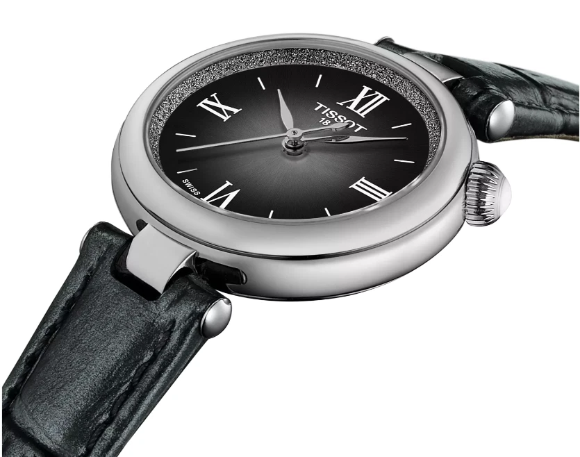 Reloj para mujer Tissot Desir cuarzo graduado esfera plateada/negra redondo T1520101603800 Foto 2 de 4