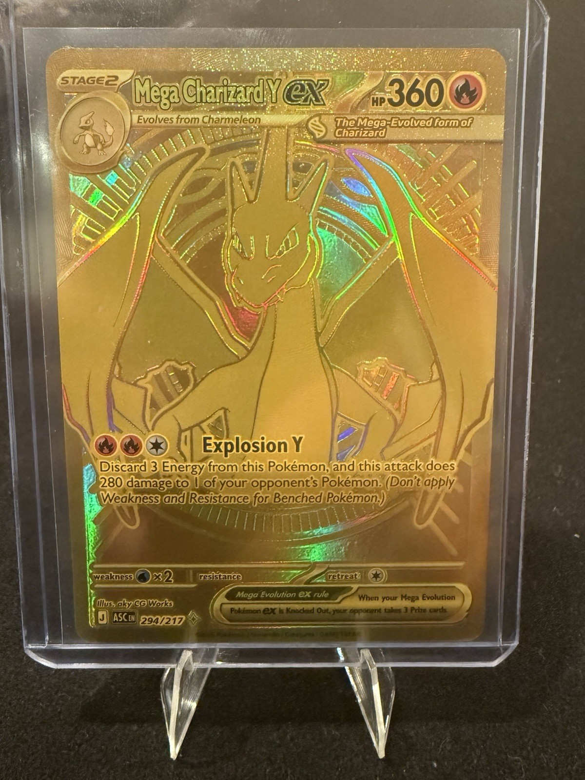 Mega Charizard Y ex 294/217 ME Ascended Heroes (ASC) NM See Photos for Condition