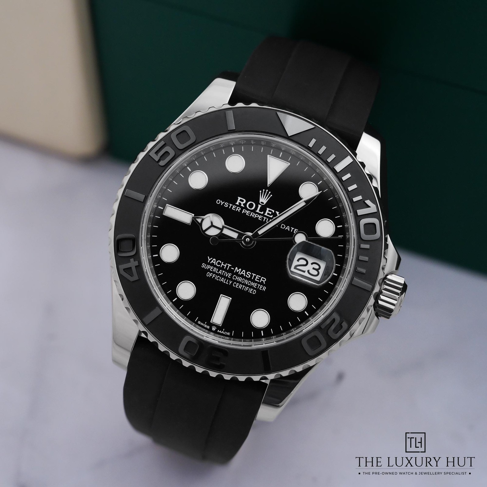 Rolex Yacht-Master 226659 - 2021, Box & Papers 18ct White Gold 42mm Black Dial