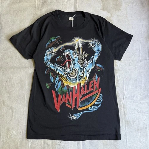 80s Van Halen Band Kick A$$T-Shirt Single Stitch Men 1980s vintage concert t-shirt, vintage, size S, single stitch, B+ condition