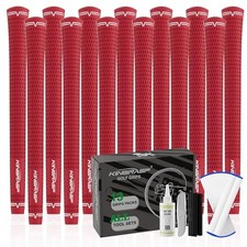 Golf Grips/Mid Size 5 Colors for Standard red 13 Grips with All Repair Kits 