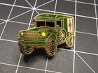 FREE SHIP M.A.S.H. MASH Lapel Pin Army Green Military Ambulance 1"