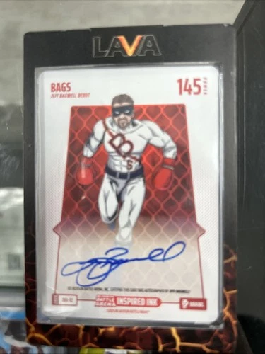 Bo Jackson Battle Arena Bags Jeff Bagwell Blizzard Brawl Foil Rare Auto JBA-12