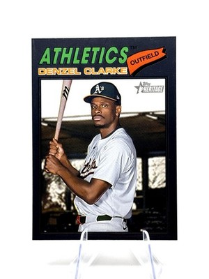 2026 Topps Heritage #324 Denzel Clarke Dark Gray