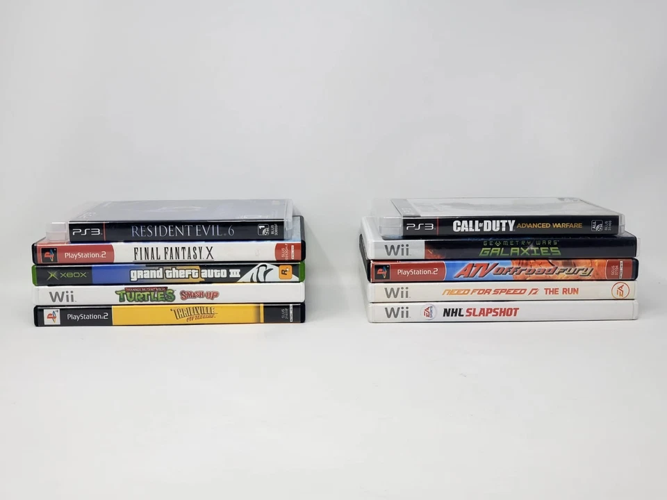 Lot of 10 Xbox, Wii, PS2, PS3 Games (GTA, Resident Evil, Final Fantasy, TMNT...) - Image 3 of 4