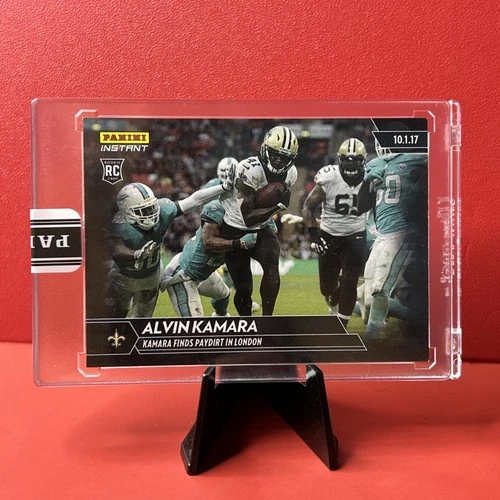 🏈#1/1 ONE OF ONE ALVIN KAMARA 2017 PANINI INSTANT ROOKIE CARD RC BLACK LONDON