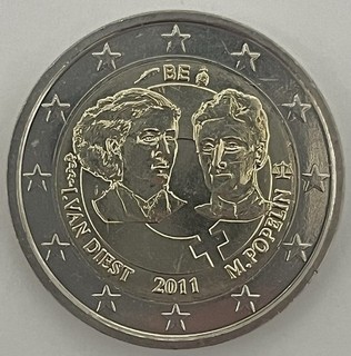 2 Euro Gedenkmünze Belgien 2011 Internationaler Frauentag unz.
