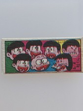 Vintage Japanese Menko Card Osomatsu-Kun Boys Faces 2 Diamonds