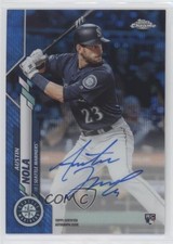2020 Topps Chrome Rookie Blue Wave Refractor 45/150 Austin Nola #RA-AN Auto 0c6