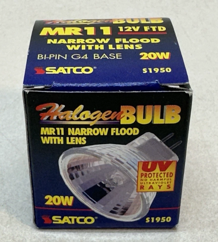 S1950 MR11 NFL Narrow Flood 24° Lensed Cover 20W 12V 2-Pin Bi-Pin G4 - 12 Bulbs - Image 3 of 4