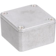 1PC HAMMOND MFG 1590LB Enclosure,Box-Lid,Aluminum,Diecast,Natural,1.988x1.9