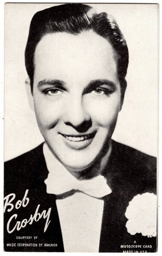 Bob Crosby, Mutoscope Music Of America Cards (W409), Post card Back ca ...