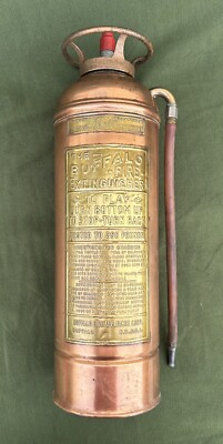 Antique Buffalo Copper/Brass Fire Extinguisher Empty Vintage | eBay