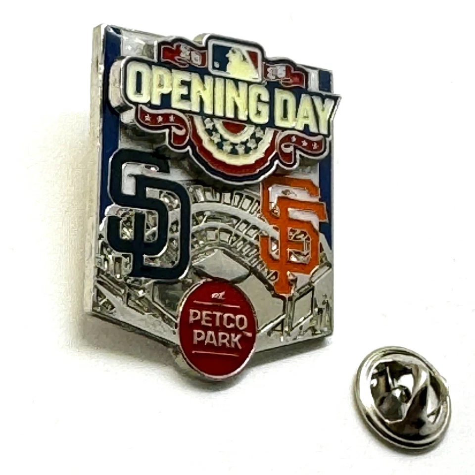 San Francisco Giants vs San Diego Padres 2015 Opening Day Lapel Pin MLB - Image 3 of 4
