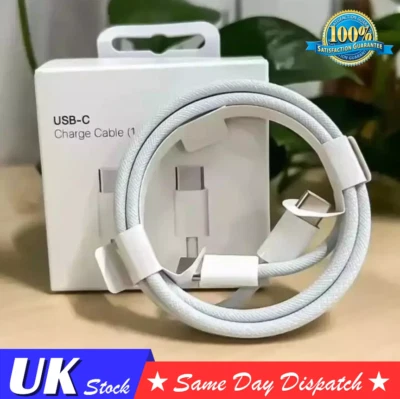 GENUINE ORIGINAL for iPhone 15 16 17 Charger Type C Cable FAST USB-C Lead 2M 1M