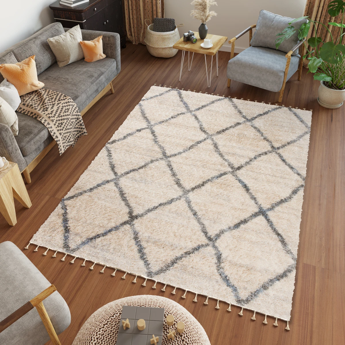 Modern sale shaggy rugs