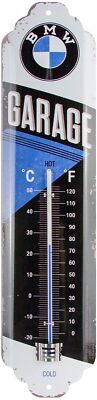Nostalgic-Art - Garten Metall-Thermometer Innen Aussen Analog - BMW Garage