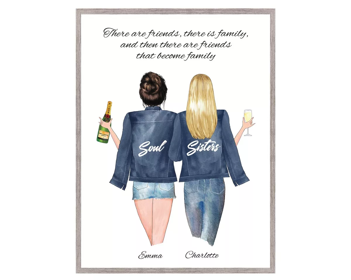 Personalised Sister Print, Sister Gift, Keepsake, Birthday Sister