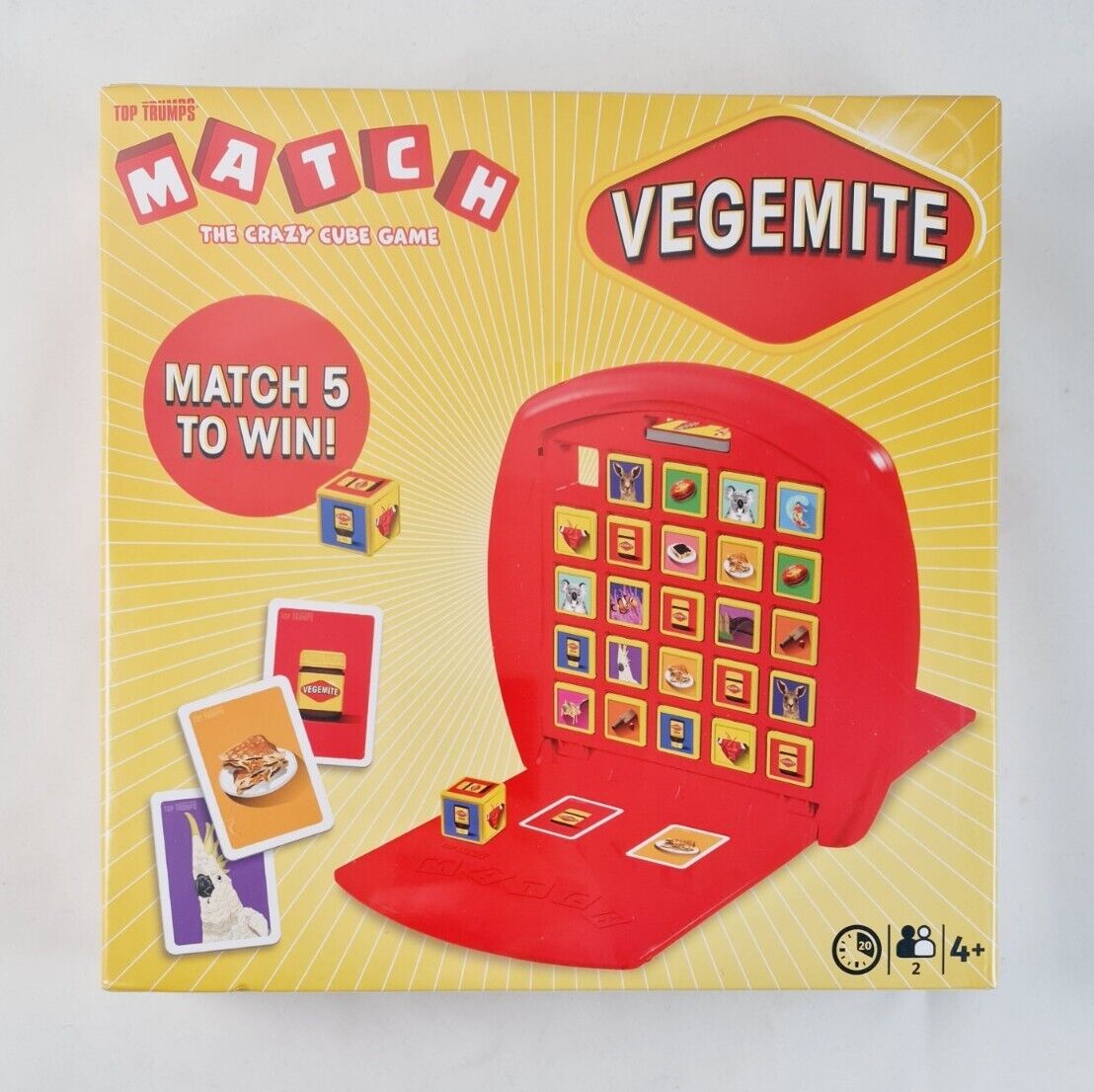 New - Vegemite Match The Crazy Cube Game 2023 Top Trumps 100 Years of  Vegemite