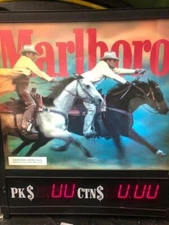  VINTAGE 1997 PHILIP MORRIS MARLBORO CIGARETTE light  SIGN 