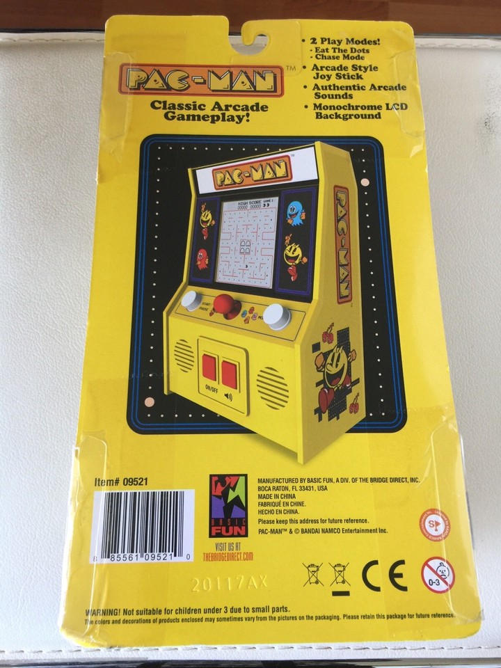 New Retro Pac-Man Mini Arcade Game Pacman Machine Classic Video Game ...