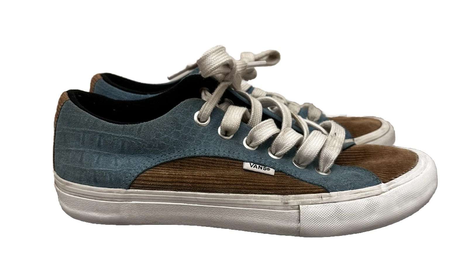Baskets Vans x Supreme Croc en daim et corduroy chaussures skateboard streetwear taille 8