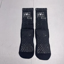 Rock Em WWE New World Order Black Chain Link Crew Socks Adults L/XL New