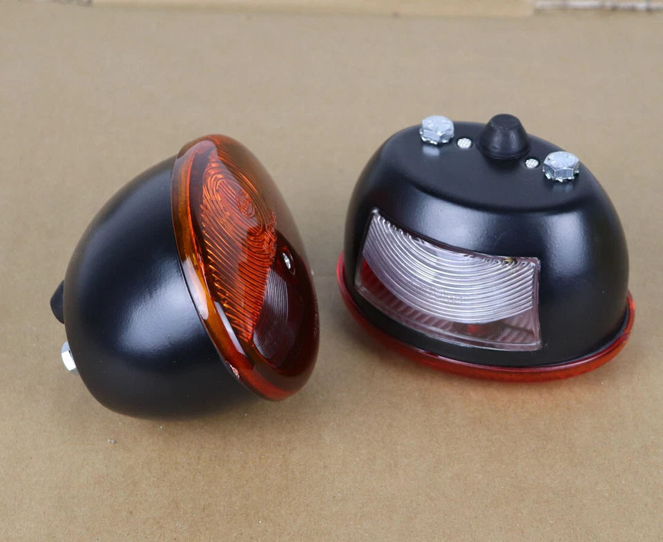 2 Lichtscheiben zu ovale Rückleuchte Blinker für zB Fendt Kramer Unimog Traktor - Bild 2 von 2