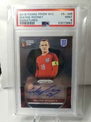 Wayne Rooney #S-WR 2018 Panini Prizm World Cup Signatures card