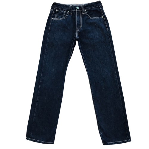 Levi's Dark Blue Straight Regular Fit Jeans Size W28 L34 | eBay