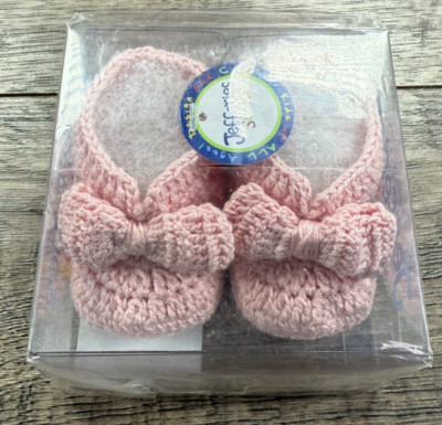 Baby Girl Clothes New Jefferies Socks Newborn Pink Knit Bow Booties