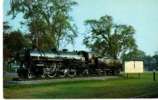 Iron Horse Steam Locomotive #470 in Retirement, Maine Postcard