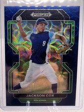 Jackson Cox 2022 Panini Prizm Draft Picks Blue /15