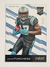 2015 Panini Clear Vision Panthers Devin Funchess Blue Rookie /99 #120