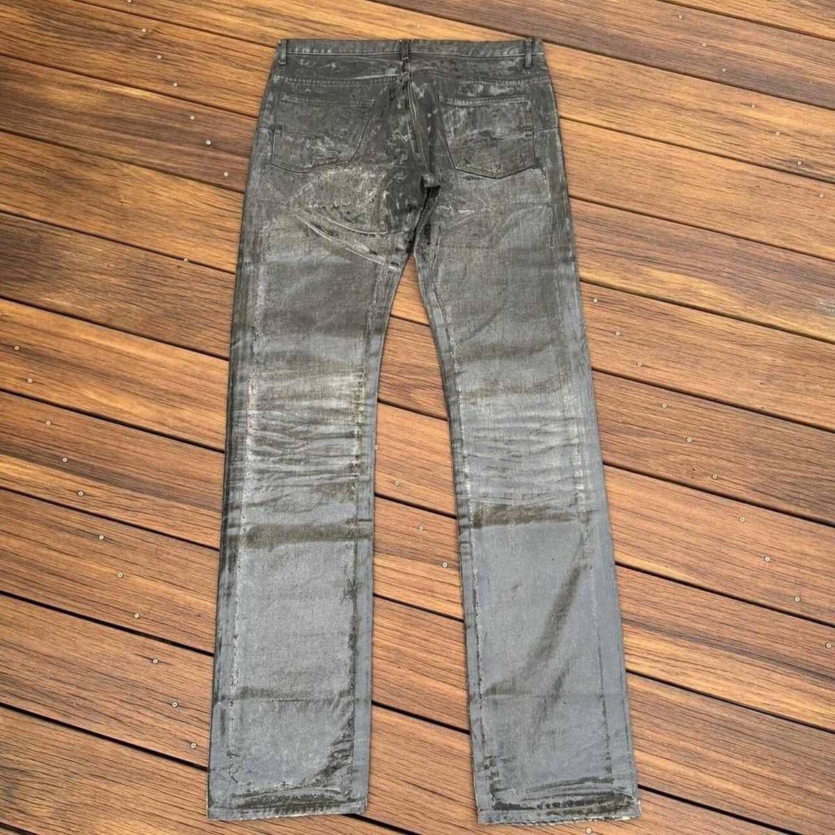 Dior Black Luster Waxed Denim Size 32 AW03 | eBay Dior Black Luster Waxed Denim Size 32 AW03 | eBay
