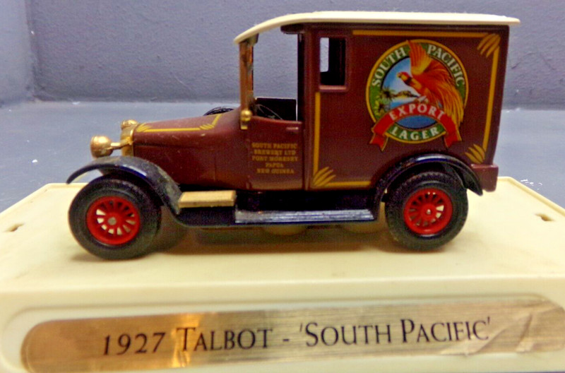 Matchbox Models Yesteryear 1927 Talbot Van South Pacific Lager Beer YGB10 4 1/4"