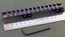 CZ527 Extended PICATINNY Rail, STEEL MATT BLUE finish.