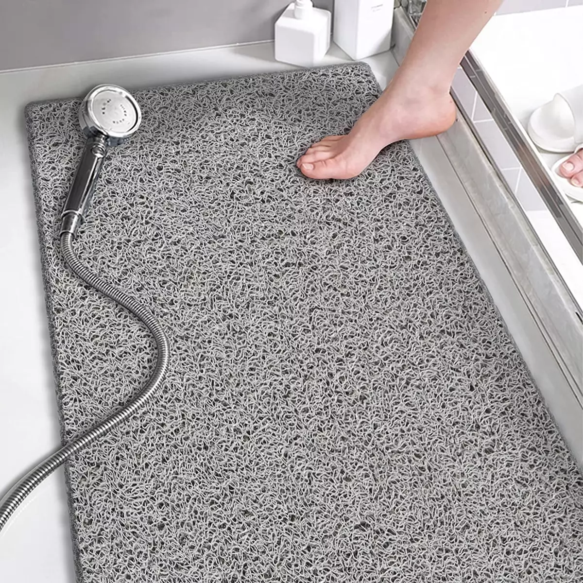 Non slip shower mat for textured best sale tub