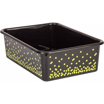 Teach Create Resources Black Confetti Large Plastic Storage Bin