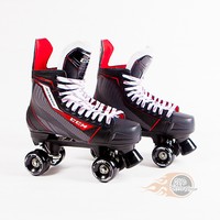 Ccm Jetspeed 260 Quad Roller Skates, Playmaker Conversion, Ventro Wheels Ccm Jetspeed 260 Quad Roller Skates, Playmaker Conversion, Ventro Wheels