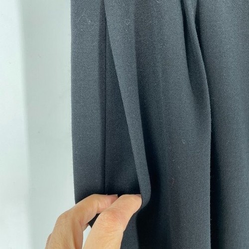 Valentino Vintage Black 100% Wool Side Zip Career Classic Pencil Skirt Women's 6 - Picture 4 of 9