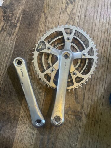 Vintage SHIMANO Deore XT FC-M730 triple crankset mountain bike mtb 170mm Biopace