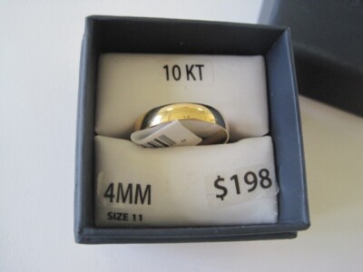 KEEPSAKE 10k RING Unisex 4 mm Gelbgold Größe 11