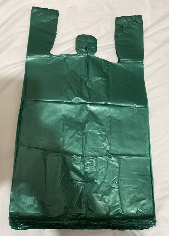 Small Plastic Bags Large Purple T-Shirt Plastic Grocery Bags - 21" X - Foto 3