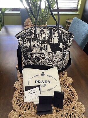 New Limited Edition PRADA Comic Pattern Handbag Authentic | eBay New Limited Edition PRADA Comic Pattern Handbag Authentic | eBay