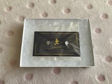 Brand New Christmas Snowflake Sterling Silver KR Jewellers Stud Earrings 🎄